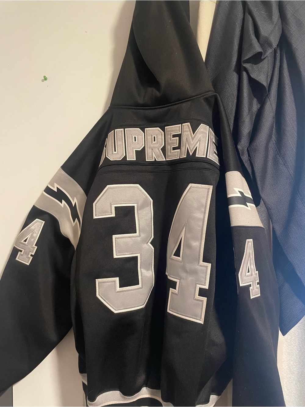 Supreme Black Jacket with Red Label